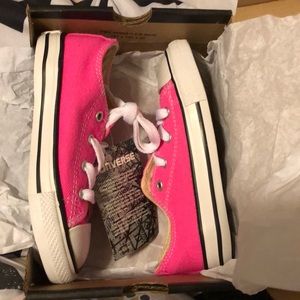 Hot pink toddler Converse